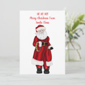 ホホホホホ!サンタクロースのメリークリスマス シーズンカード (スタンド正面)