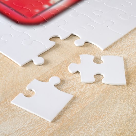 ホホホホホ!サンタクロースハットメリークリスマススター ジグソーパズル (側面)