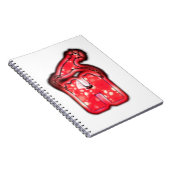 ホホホホホ!サンタクロースハットメリークリスマススター ノートブック (右側)