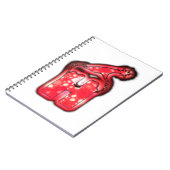 ホホホホホ!サンタクロースハットメリークリスマススター ノートブック (左側)