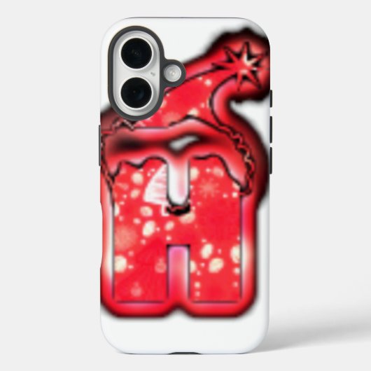 ホホホホホ!サンタクロースハットメリークリスマススター.png Case-Mate iPhoneケース (裏面)