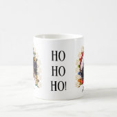 ホホホホホ！ダックスシュントサンタドッグ名前をカスタムする コーヒーマグカップ (中央)