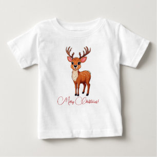 ホホホホホ!トナカイの子だ! ベビーTシャツ