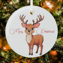 ホホホホホ！トナカイよ！ ガラスオーナメント