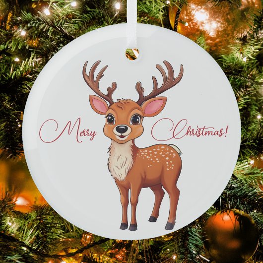 ホホホホホ！トナカイよ！ ガラスオーナメント