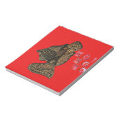 ホホホホホ!メリークリスマスインドネシアかわいいデザイン ノートパッド (回転)