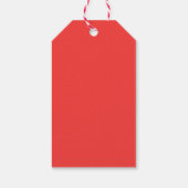 ホホホホホ。水彩フローラクリスマスサンタクロース ギフトタグ (裏面)