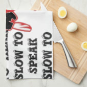 ホホホホホ！特別サンタトゥドリストアートプリント キッチンタオル (四つ折り)