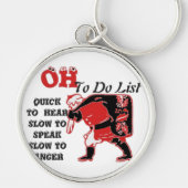 ホホホホホ！特別サンタトゥドリストアートプリント キーホルダー (正面)