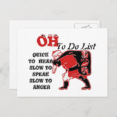 ホホホホホ！特別サンタトゥドリストアートプリント シーズンポストカード (正面/裏面)