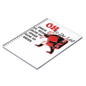 ホホホホホ！特別サンタトゥドリストアートプリント ノートブック (左側)