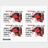 ホホホホホ!特別サンタトゥドリストアートプリント 長方形シール (シート)