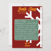 ホホホホホ！聖降誕祭お目出し 招待状 (裏面)