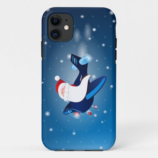 ホホホホホ！飛行機のサンタ、iPhone5ケース Case-Mate iPhoneケース (裏面)