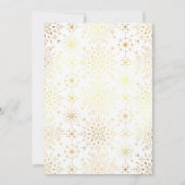 ホホホホメリークリスマスカーフェイクド金箔 招待状 (裏面)