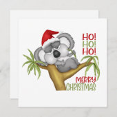 ホホホホメリークリスマスコアラ シーズンカード (正面/裏面)