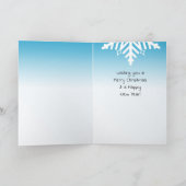 ホホホホメリークリスマスサンタと小妖精や小人 カード (内部)