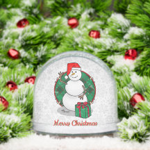 ホホホホメリークリスマスサンタカワイイ雪だるま