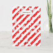 ホホホホメリークリスマスサンタカワイイ雪だるま カード (裏面)