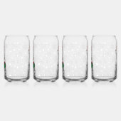 ホホホホメリークリスマスサンタカワイイ雪だるま ガラス缶 (右)