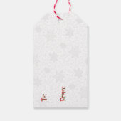 ホホホホメリークリスマスサンタカワイイ雪だるま ギフトタグ (裏面)