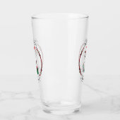 ホホホホメリークリスマスサンタカワイイ雪だるま タンブラーグラス (左)