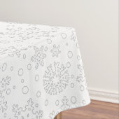 ホホホホメリークリスマスサンタカワイイ雪だるま テーブルクロス (インサイチュ)