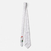 ホホホホメリークリスマスサンタカワイイ雪だるま ネクタイ (裏面)