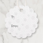 ホホホホメリークリスマスサンタカワイイ雪だるま フェイバータグ (裏面)