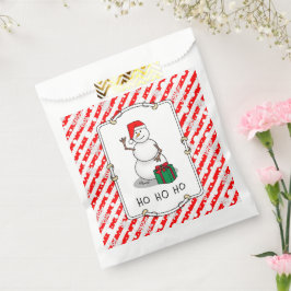 ホホホホメリークリスマスサンタカワイイ雪だるま フェイバーバッグ