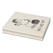 ホホホホメリークリスマスサンタカワイイ雪だるま ラバースタンプ (スタンプ)