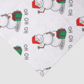 ホホホホメリークリスマスサンタカワイイ雪だるま 薄葉紙 (詳細)