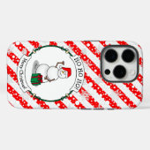 ホホホホメリークリスマスサンタカワイイ雪だるま Case-Mate iPhoneケース (裏面 (横))
