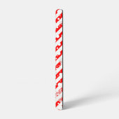 ホホホホメリークリスマスサンタカワイイ雪だるま SAMSUNG GALAXYケース (左側面)