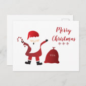 ホホホホメリークリスマスサンタクロース ポストカード (正面/裏面)