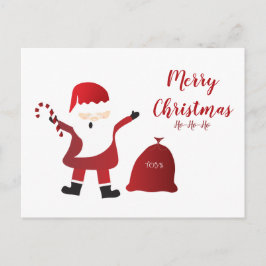 ホホホホメリークリスマスサンタクロース ポストカード