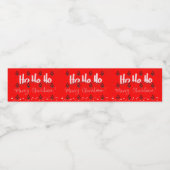 ホホホホメリークリスマスサンタハッピークリスマスパッテン ペットボトルラベル (シングルラベル)