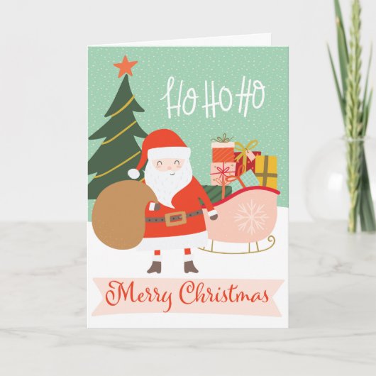 ホホホホメリークリスマスサンタレー シーズンカード (正面)
