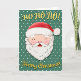 ホホホホメリークリスマスサンタ シーズンカード