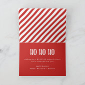 ホホホホメリークリスマスフォトホリデーカード カード (内部)