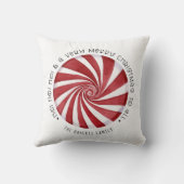 ホホホホメリークリスマスペパーミントキャンディーファミリー クッション (裏面)