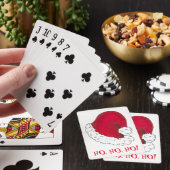 ホホホホメリークリスマスレッドサンタクロース帽子クリスマス トランプ (インサイチュ)