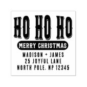 ホホホホメリークリスマス差出人住所 セルフインキングスタンプ (デザイン)