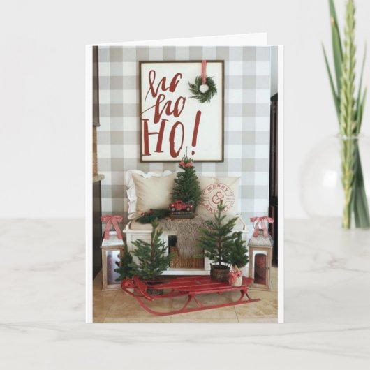 **ホホホホメリークリスマス** カード (正面)