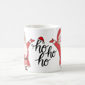 ホホホホモノグラムサンタクロースかわいらしクリスマス コーヒーマグカップ (中央)