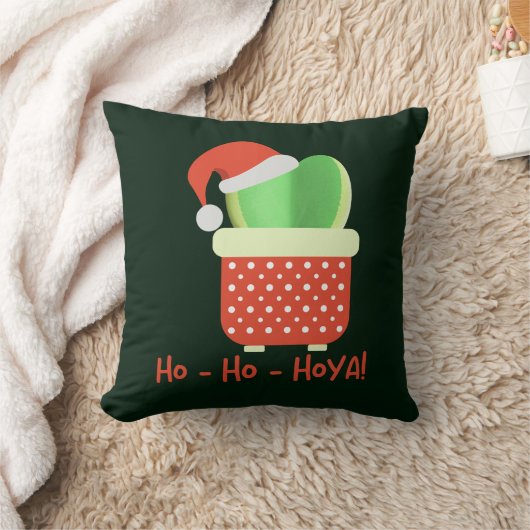 ホホホホヤかわいいクリスマスサンタホヤ工場 クッション (ブランケット)