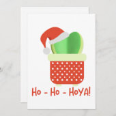 ホホホホヤかわいいクリスマスサンタホヤ工場 シーズンカード (正面/裏面)