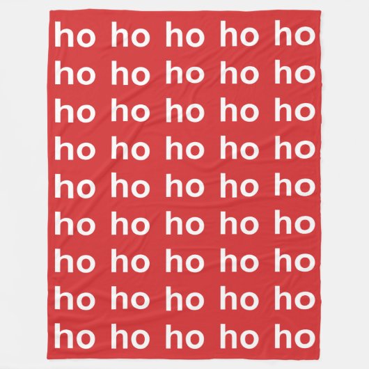 ホホホホレッド フリースブランケット (正面)