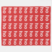 ホホホホレッド フリースブランケット (正面(横))