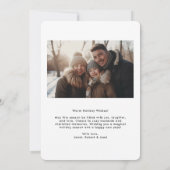 ホホホホレトロタイポグラフィ写真 シーズンカード (裏面)